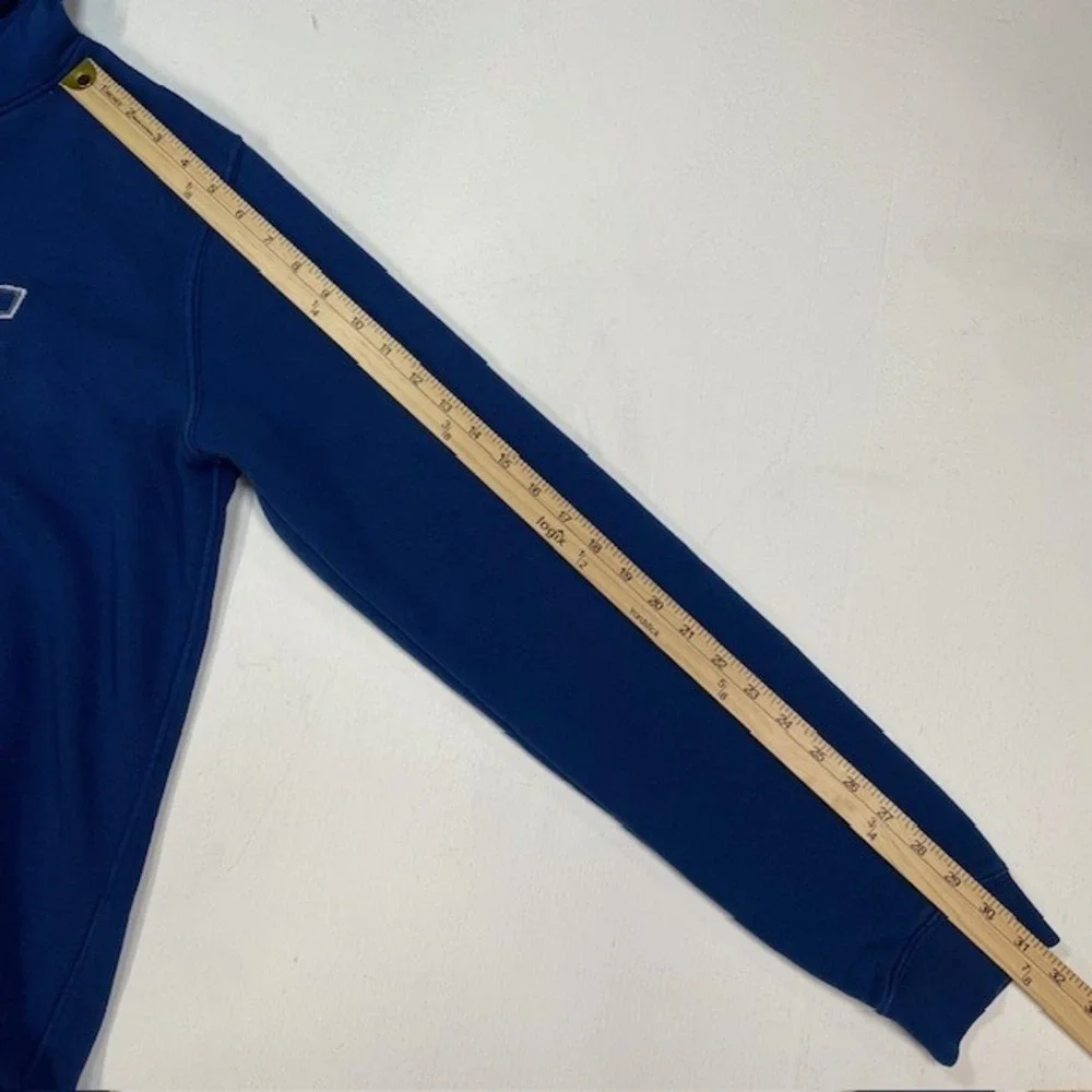 Nike‎ Mens Blue Embroidered Logo Pullover Hoodie Sweatshirt Medium 916275-423